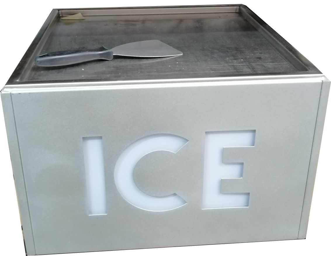 Teppanyaki Ice Platte 450x450 mm (incl. 2 Spachteln) 